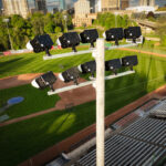 New Sports Lighting on Professional Baseball Diamond in London, Ontario