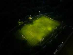 New Sports Lighting on Soccer Field in London, ON